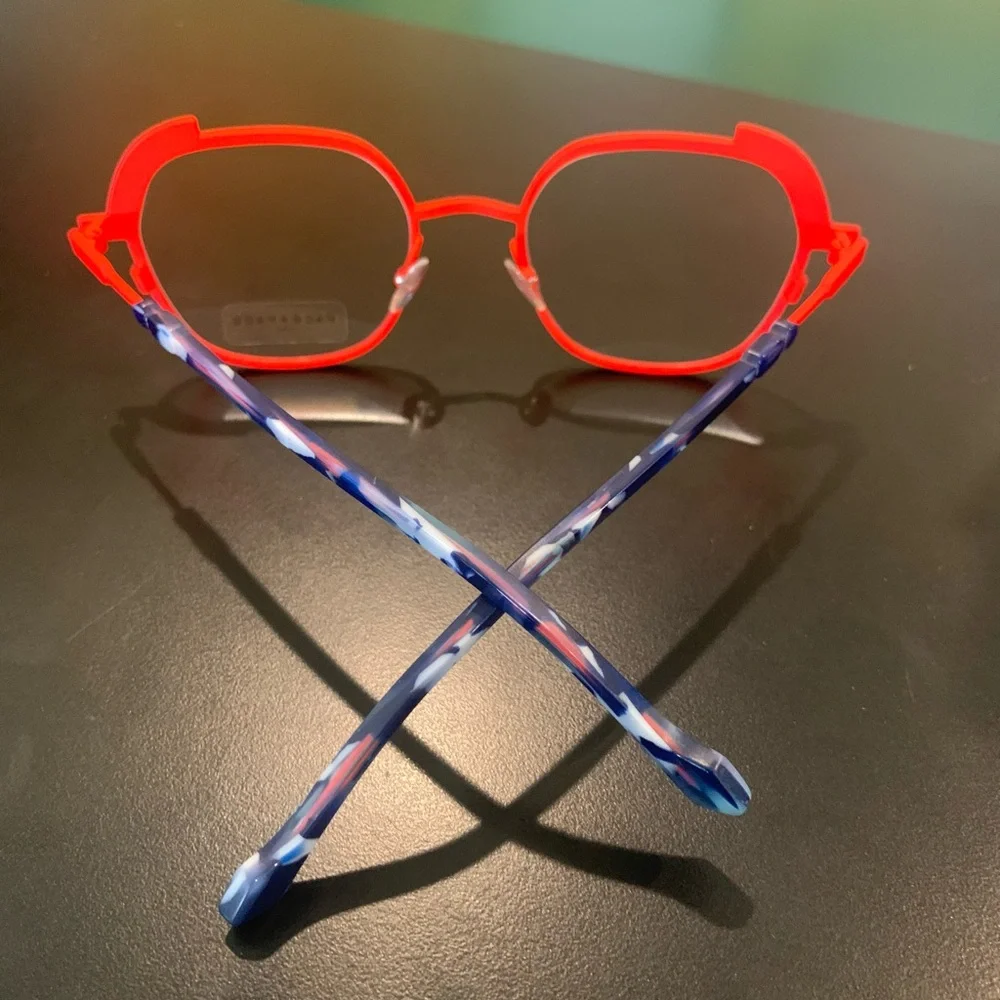 FACE A FACE CILAOS-2 Col 9009 Purple & Red 49mm Octagon Ladies Eyeglasses
